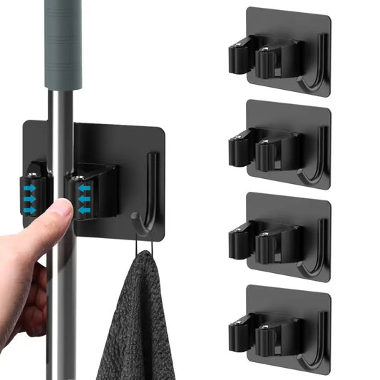 Wall-Mount Mop & Broom Holder Habicare