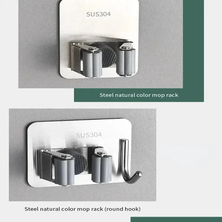 Wall-Mount Mop & Broom Holder Habicare
