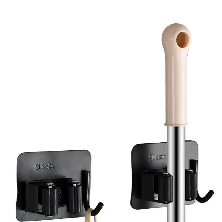 Wall-Mount Mop & Broom Holder Habicare