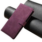 Wallet Flip Case for Galaxy S25/S24/Note/A Series (Wine Red) Habicare
