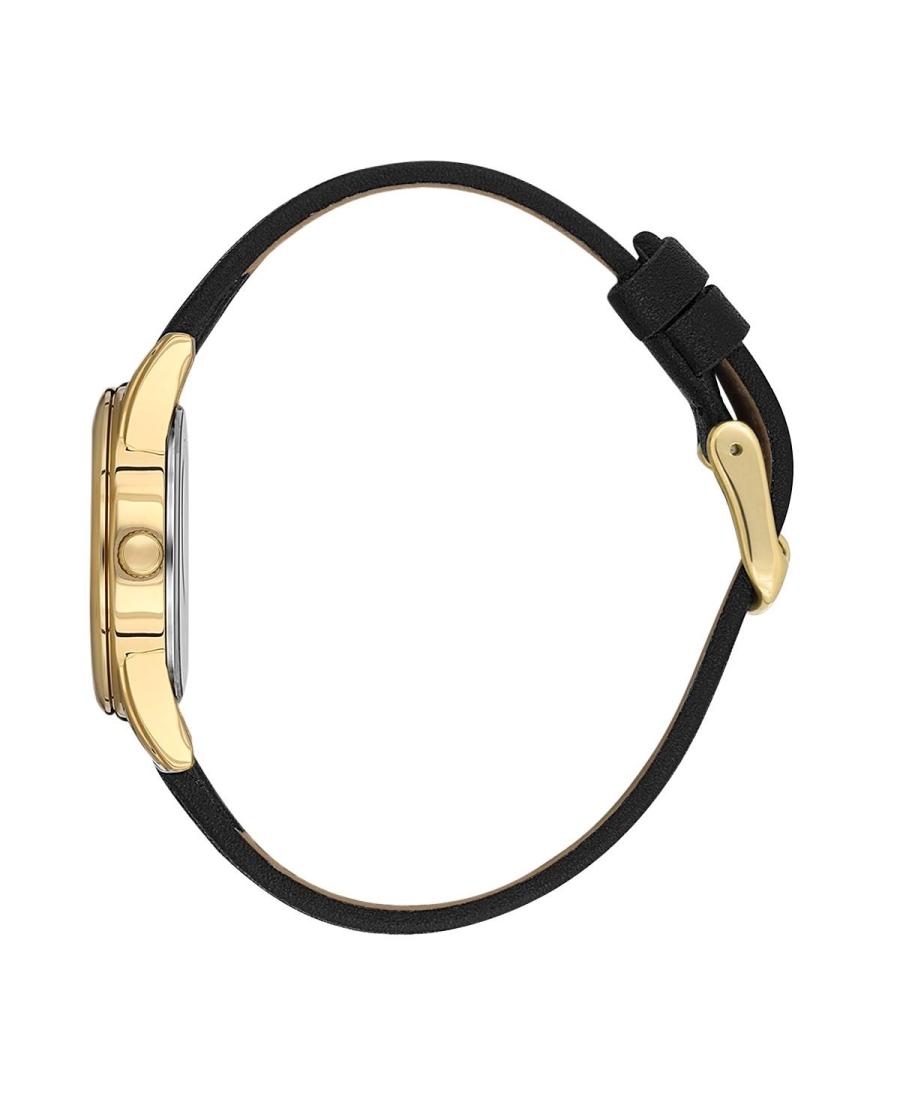 Daniel Klein Arcadia White Dial Black Genuine Leather Gold Watch - DK.1.13847-2 Kiwi Watches