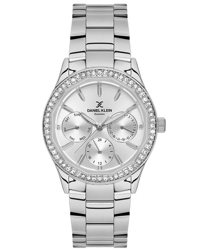 Daniel Klein Exclusive Multifunction Silver Watch DK.1.13879-1 Kiwi Watches