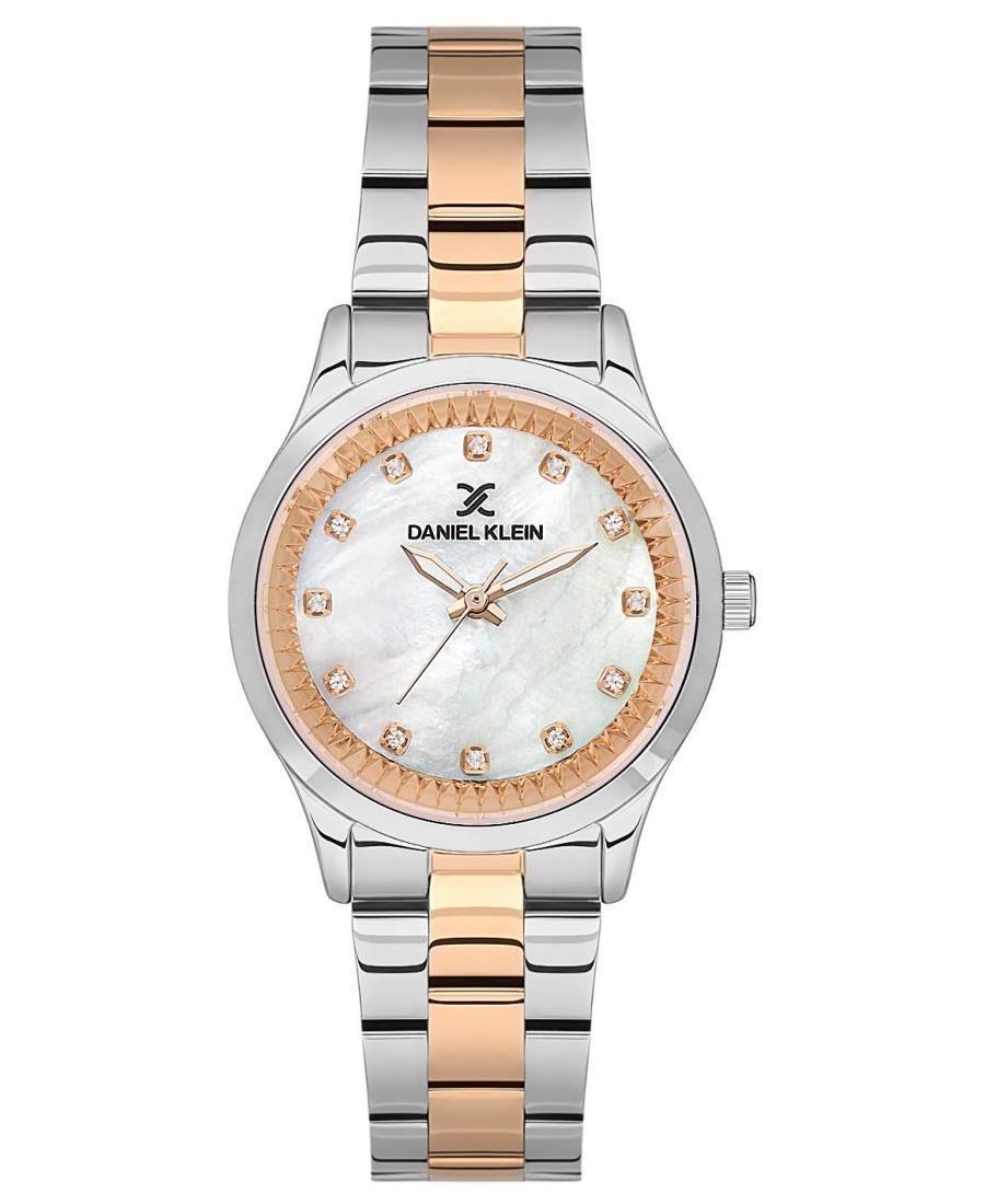 Daniel Klein Premium White MOP Dial Two Tone Watch - DK.1.13881-6 Kiwi Watches