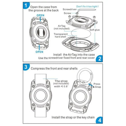 Waterproof Apple Air Tag Holder (for straps) That Watch Shop