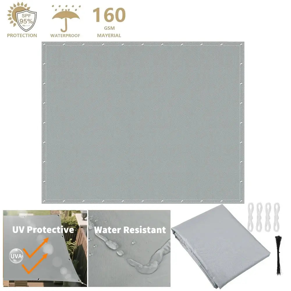 Waterproof Sunshade Sail – Square & Rectangle (4 colours available) Habicare