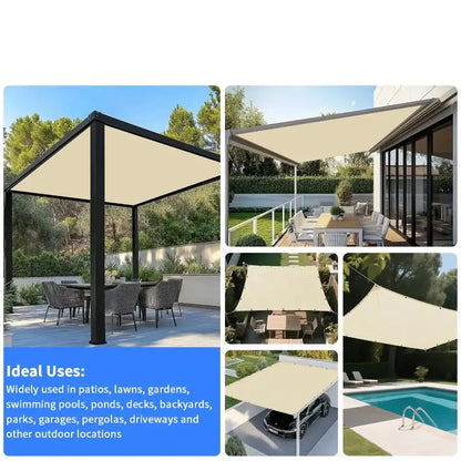 Waterproof Sunshade Sail – Square & Rectangle (4 colours available) Habicare