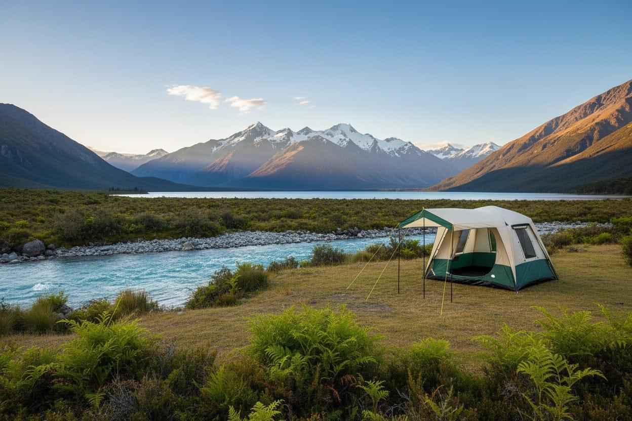 Weisshorn 4-Person Family Dome Tent | Quick Setup Camping Tent
