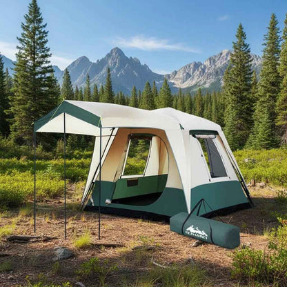 Weisshorn 4-Person Family Dome Tent | Quick Setup Camping Tent