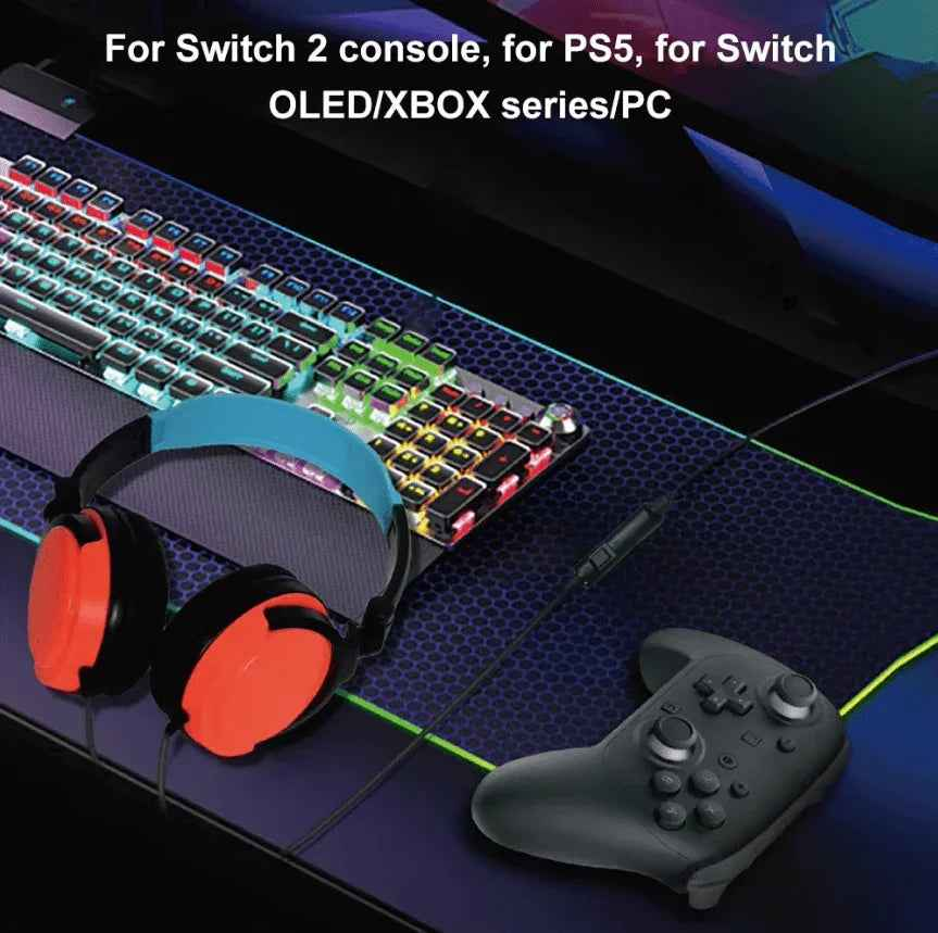 Wired Gaming Headset with Microphone & Volume Control