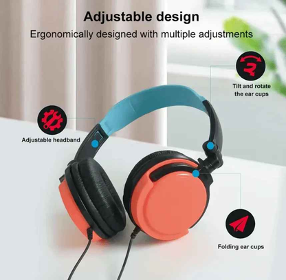 Wired Gaming Headset with Microphone & Volume Control