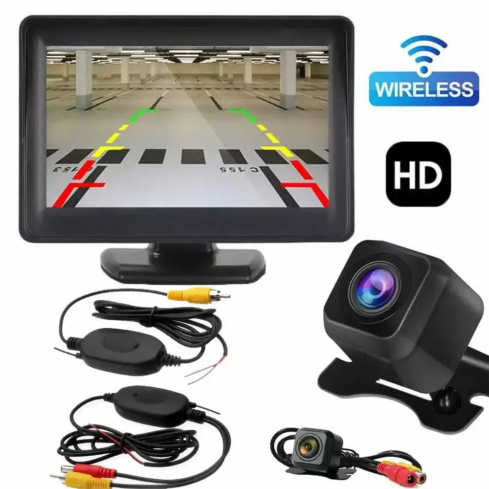 Wireless 4.3" Rear View Monitor & Parking Kit Habicare