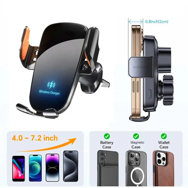Wireless Car Charger – 15W Habicare