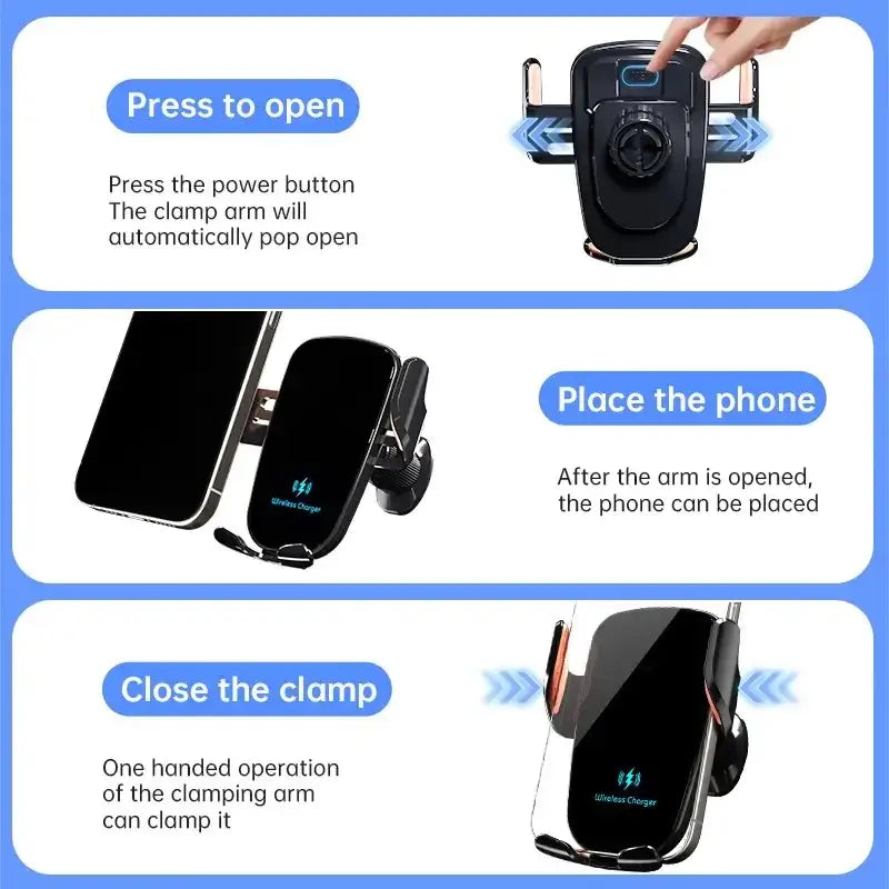Wireless Car Charger – 15W Habicare