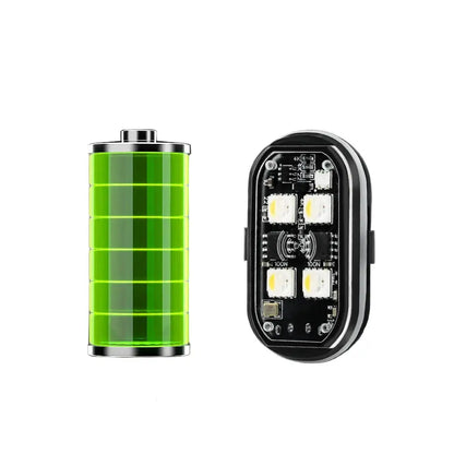 Wireless LED Strobe Lights – 8-Color Rechargeable Anti-Collision Warning Lights Habicare
