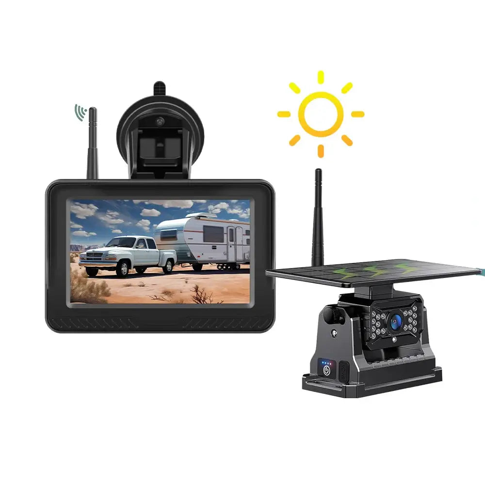 Wireless Solar – 5" Rear View Monitor Habicare