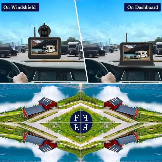 Wireless Solar – 5" Rear View Monitor Habicare