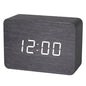 Wooden LED Digital Alarm Clock with Temperature Display & Night Light (4 colours available) Habicare