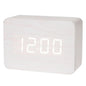 Wooden LED Digital Alarm Clock with Temperature Display & Night Light (4 colours available)