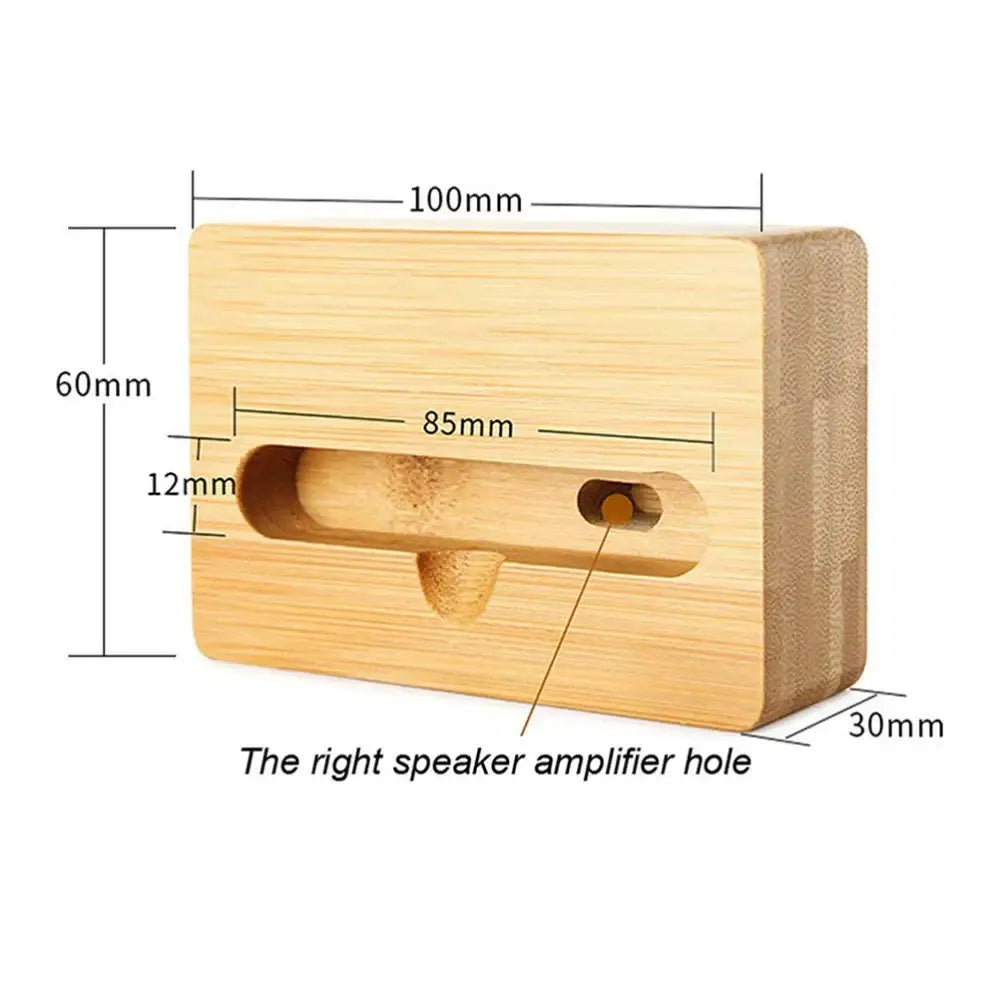 Wooden Phone Stand & Sound Amplifier Habicare