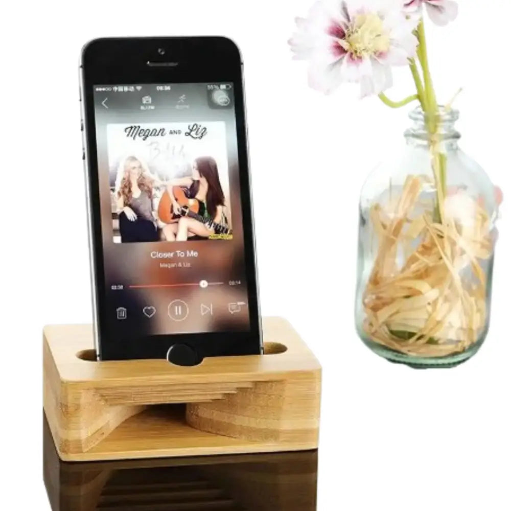 Wooden Phone Stand & Sound Amplifier Habicare
