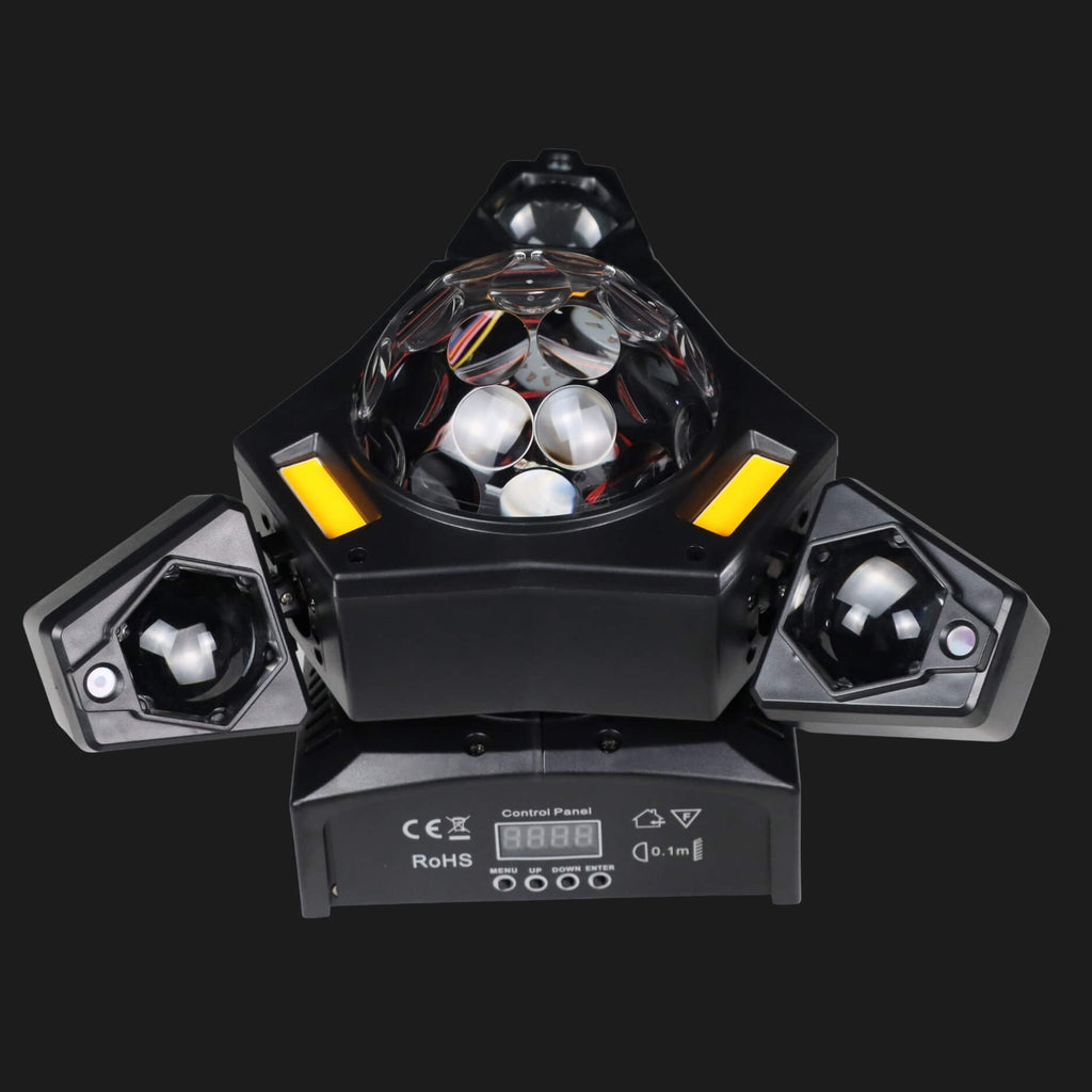 DJ Lights for Party | 3-Arm Disco Ball Laser Light with RGB Beams & DMX Control-2