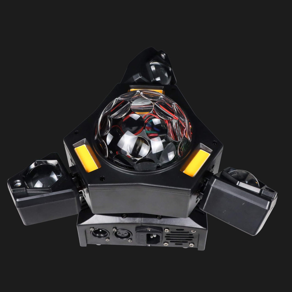 DJ Lights for Party | 3-Arm Disco Ball Laser Light with RGB Beams & DMX Control-3
