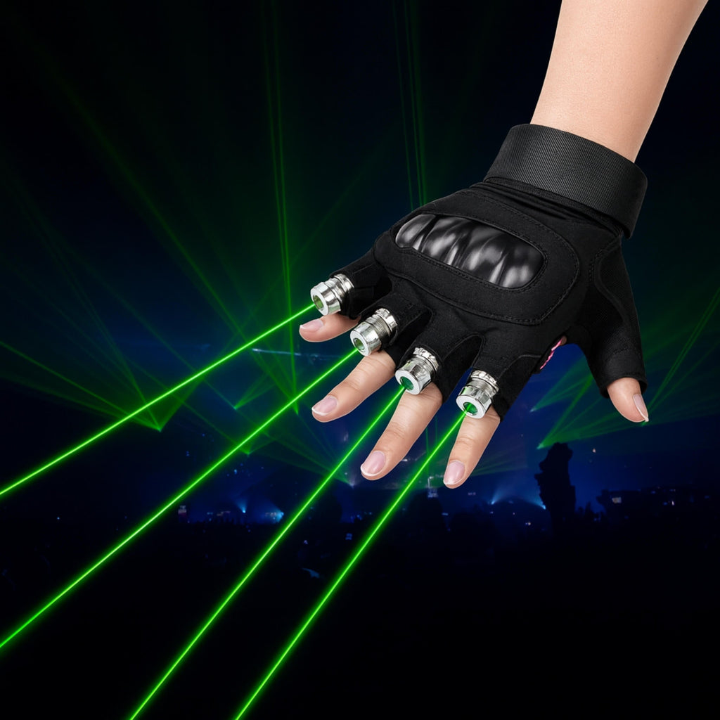 X11 Gen-3 Laser Gloves For DJ Club Rave Built in Battery-0