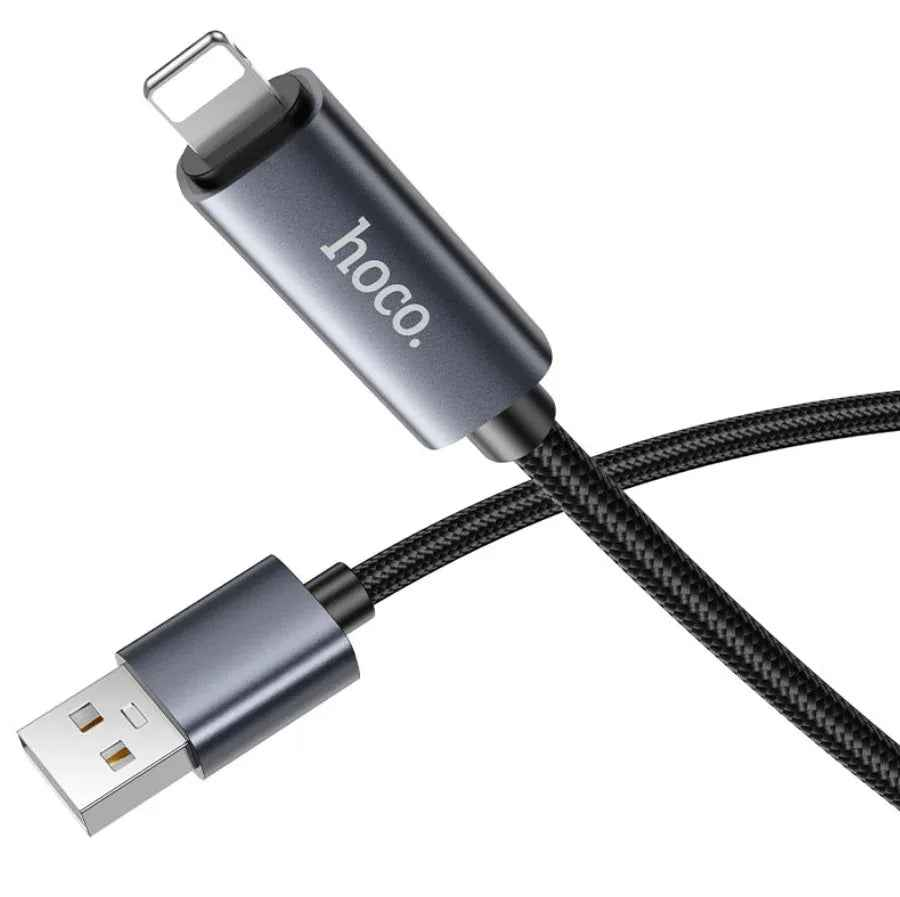 X112 USB to iPhone Fast Charging Cable 2.4A LED Display