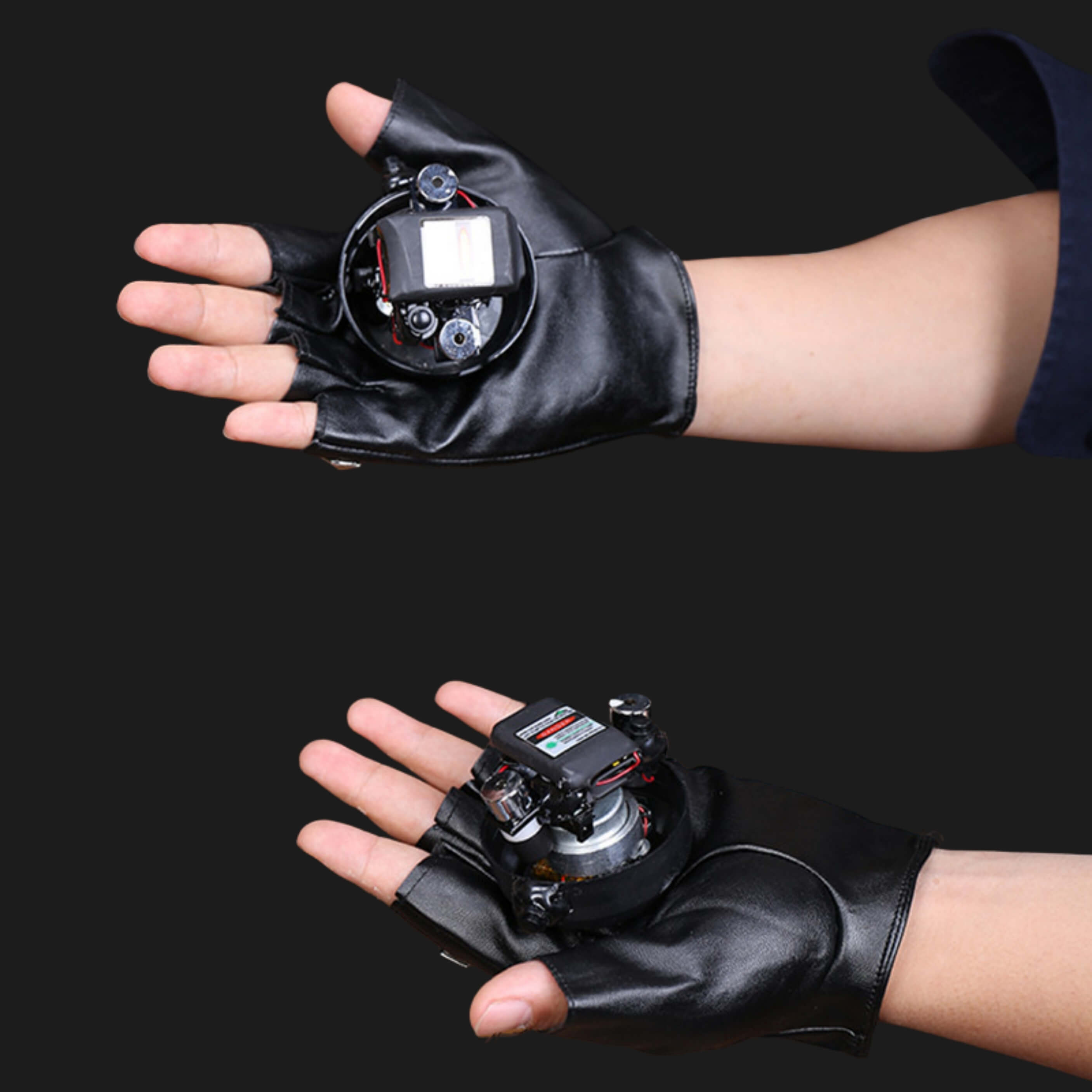 X12 Iron Style Swirl Laser Gloves Red Green 650 532 nm DJ Clubs KTV-2