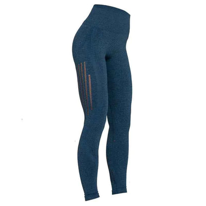 High Waist Knitted Yoga Pants for Women - Seamless Stretch Activewear | Athletic Leggings