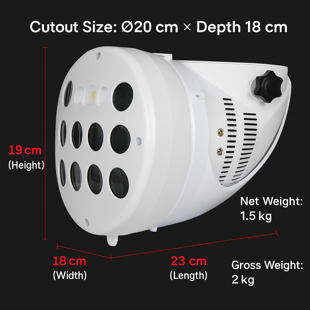 X8 Embedded Laser Light Projector | RGBW Butterfly, Strobe & Laser-4