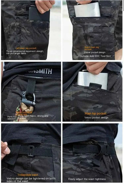 Men's Waterproof Tactical Cargo Pants - Multi-Pocket Outdoor Work Pants