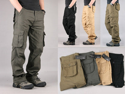 Cargo Pants Outdoor Solid Color Trousers Hiking Work Pants dealonline.co.nz