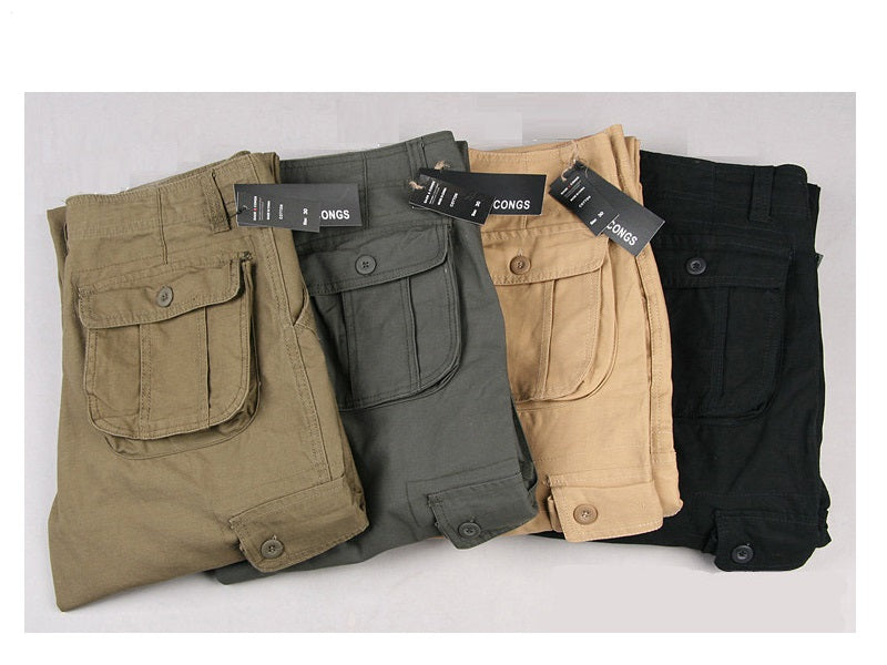 Cargo Pants Outdoor Solid Color Trousers Hiking Work Pants dealonline.co.nz